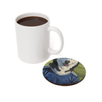 Siberian Husky Coaster Oil Painting Soccer Portrait | Dog Art Gift | Husky Decor for Dog Lovers