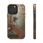 Acrylic Great Dane - Autumn Woods | Tough Phone Case