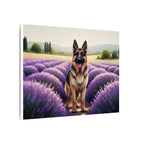 German Shepherd Acrylic Painting Stretched Canvas | Dog Wall Art Decor | Pet Portrait Gift for Dog Lovers | GSD Home Decor | High-Quality Pr