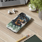 Rottweiler Watercolor Botanical Wreath Phone Case | Premium Dog Prints | Tritan — view 10 of 28