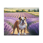 English Bulldog Watercolor Canvas Print | Dog Wall Art | Pet Lover Gift | Bulldog Mom Gift | Cute Dog Decor