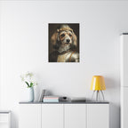 Havanese Medieval Knight Portrait Canvas Wall Art, Regal Dog Painting, Havanese Lover Gift, Stretched Canvas