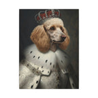 Poodle Renaissance Royal Portrait Canvas Wall Art, Regal Dog Painting, Poodle Lover Gift, Stretched Canvas