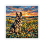 German Shepherd Sunset Prairie Gift Set — Mug + Coaster + Sticker | Tritan
