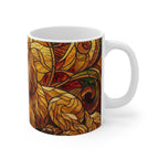 Poodle Stained Glass Warm Jewel Ceramic Mug 11oz | Dog Lover Gift