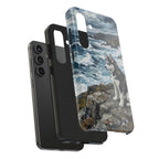 Siberian Husky Acrylic Gallery Print Coastal Cliffside Phone Case | Premium Dog Prints | Tritan — detail view