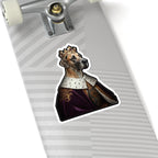 Great Dane Kings & Queens Royal Portrait Sticker, Dog Portrait Vinyl Decal, Kiss-Cut Sticker, Great Dane Lover Gift