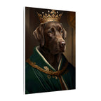 Labrador Retriever Kings & Queens Royal Portrait Canvas Wall Art, Regal Dog Painting, Labrador Retriever Lover Gift, Stretched Canvas