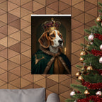 Beagle Kings & Queens Royal Portrait Matte Poster, Regal Dog Art Print, Beagle Lover Gift, Wall Art