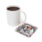 English Bulldog Watercolor Butterfly Bloom Drink Coaster | Premium Dog Art | Tritan
