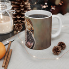 English Bulldog Oil Portrait Ceramic Mug 11oz | Premium Dog Art | Tritan