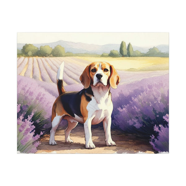 Beagle Watercolor Canvas Art | Dog Lover Gift | Pet Wall Decor | Animal Painting Print | Ready to Hang
