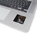 Boxer Medieval Knight Portrait Sticker, Dog Portrait Vinyl Decal, Kiss-Cut Sticker, Boxer Lover Gift
