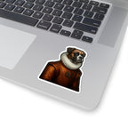 Boxer Renaissance Royal Portrait Sticker, Dog Portrait Vinyl Decal, Kiss-Cut Sticker, Boxer Lover Gift