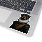 Rottweiler Renaissance Royal Portrait Sticker, Dog Portrait Vinyl Decal, Kiss-Cut Sticker, Rottweiler Lover Gift