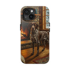 Acrylic German Shorthaired Pointer - Winter Hearth | Tough Phone Case