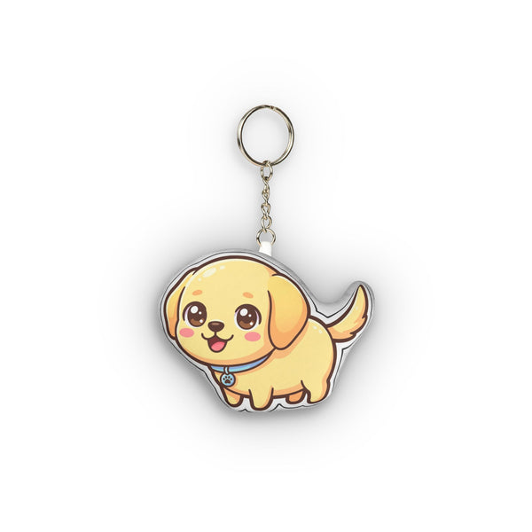 Chibi Labrador Plush Keychain | Tritan
