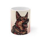 German Shepherd Cozy Set — 2-Piece Blanket + Mug Gift Set | Comic | Tritan