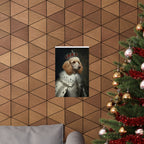 Poodle Kings & Queens Royal Portrait Matte Poster, Regal Dog Art Print, Poodle Lover Gift, Wall Art