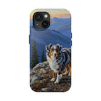 Acrylic Australian Shepherd - Mountain Overlook | Tough Phone Case