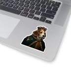 Beagle Kings & Queens Royal Portrait Sticker, Dog Portrait Vinyl Decal, Kiss-Cut Sticker, Beagle Lover Gift