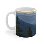 Acrylic Pomeranian - Mountain Overlook | Ceramic Mug 11oz