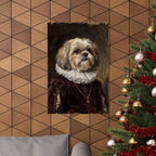 Shih Tzu Renaissance Royal Portrait Matte Poster, Regal Dog Art Print, Shih Tzu Lover Gift, Wall Art