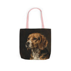 Beagle Tote Bag | Painterly Dog Art Canvas Tote | Beagle Mom Gift | Dog Lover Market Bag | Pet Portrait Accessory