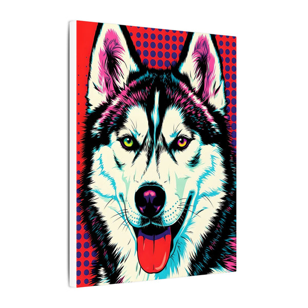Pop Art Husky Canvas — Bold Dog Wall Art