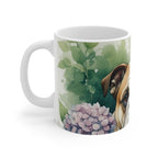 English Bulldog Watercolor Garden Peek Coffee Mug | Premium Dog Prints | Tritan — secondary view