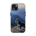 Acrylic Miniature Schnauzer - Mountain Overlook | Tough Phone Case
