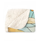 Corgi Low Poly Prairie Sherpa Fleece Blanket | Dog Lover Gift