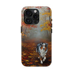 Acrylic Australian Shepherd - Autumn Woods | Tough Phone Case