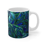 French Bulldog Stained Glass Cool Jewel Ceramic Mug 11oz | Dog Lover Gift