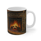 Acrylic German Shepherd - Winter Hearth | Ceramic Mug 11oz