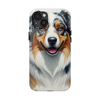 Australian Shepherd Watercolor Wildflower Field Phone Case | Premium Dog Prints | Tritan — view 7 of 28