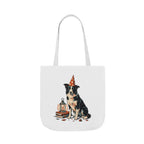 Border Collie Halloween Tote Bag | Wizard Dog Canvas Tote | Tritan