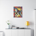 Siberian Husky Canvas Print - Dynamic Comic Book Pop Art Dog Wall Decor