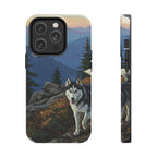 Acrylic Siberian Husky - Mountain Overlook | Tough Phone Case