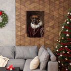 Boxer Renaissance Royal Portrait Matte Poster, Regal Dog Art Print, Boxer Lover Gift, Wall Art