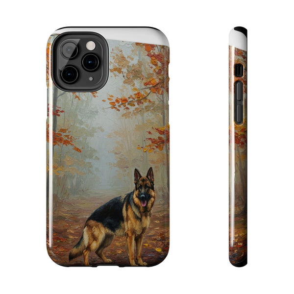 German Shepherd Phone Case — Acrylic Dog Art | iPhone 17/16/15 & Samsung | Dog Lover Gift