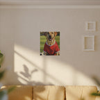 Labrador Retriever Oil Painting Soccer Portrait Canvas, Lab Dog Wall Art Decor, Sports Fan Gift for Home, Pet Art