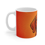 Dachshund Comic Pop Art Ceramic Mug 11oz | Premium Dog Art | Tritan