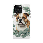 English Bulldog Watercolor Botanical Wreath Phone Case | Premium Dog Prints | Tritan — view 8 of 28