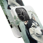 Siberian Husky Watercolor Botanical Wreath Phone Case | Premium Dog Prints | Tritan — view 23 of 28