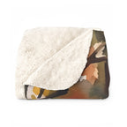Corgi Watercolor Autumn Path Throw Blanket | Premium Dog Art | Tritan