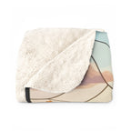 Australian Shepherd Low Poly Prairie Sherpa Fleece Blanket | Dog Lover Gift