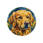 Golden Retriever Desk Set — 3 Art Styles | Mug + Coaster + Magnet