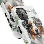 Australian Shepherd Watercolor Botanical Wreath Phone Case | Premium Dog Prints | Tritan — view 14 of 28