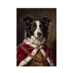 Border Collie Kings & Queens Royal Portrait Matte Poster, Regal Dog Art Print, Border Collie Lover Gift, Wall Art